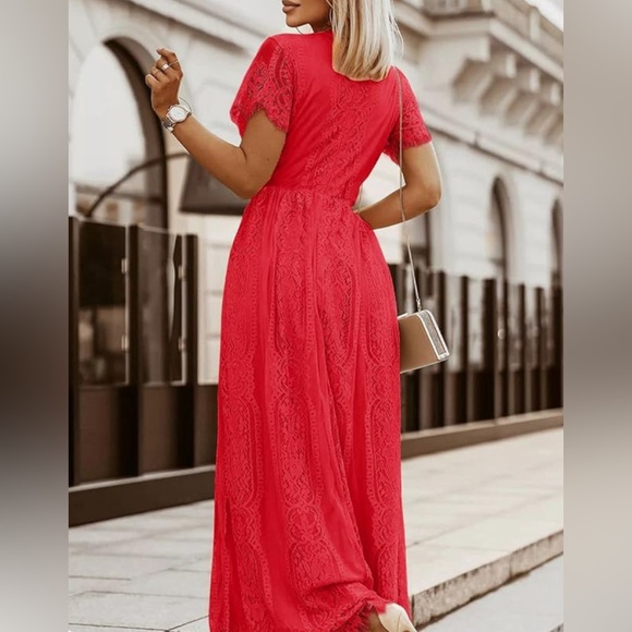 Pretty Garden red lace dress - Picture 3 of 10